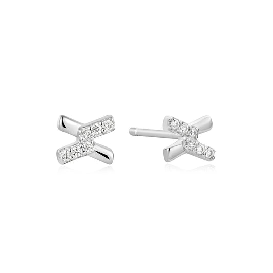 DUSK CROSS CRYSTAL STUDS