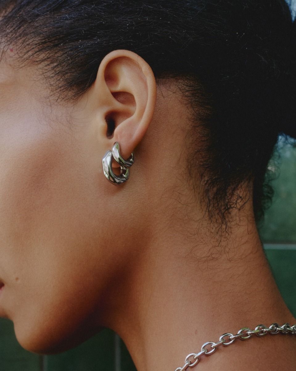 CRYSTALITE HOOPS LARGE