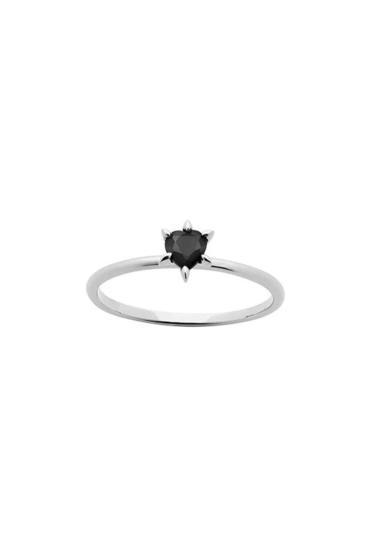 CUPID HEART MINI RING ONYX