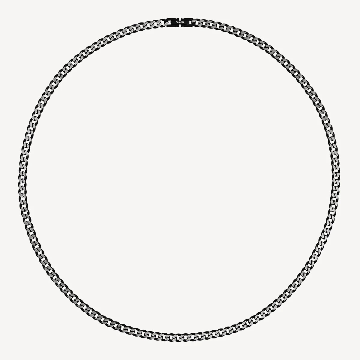 NERO MEN'S CURB CHAIN NECKLACE