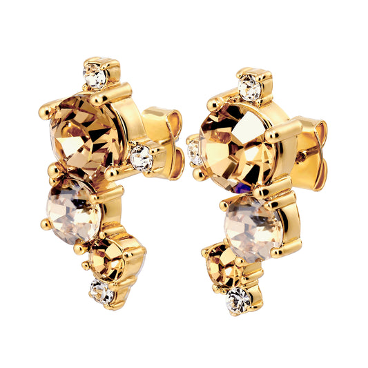 CURRA SHINY GOLD EARRINGS