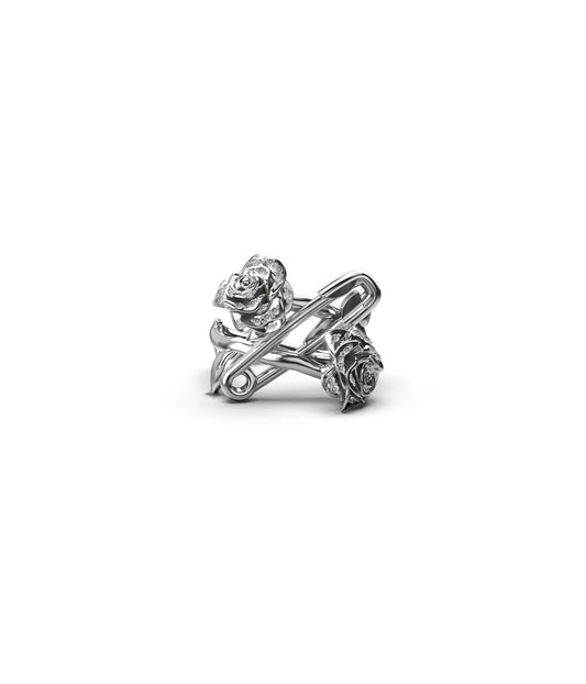 DUSTED ROSE PIN RING