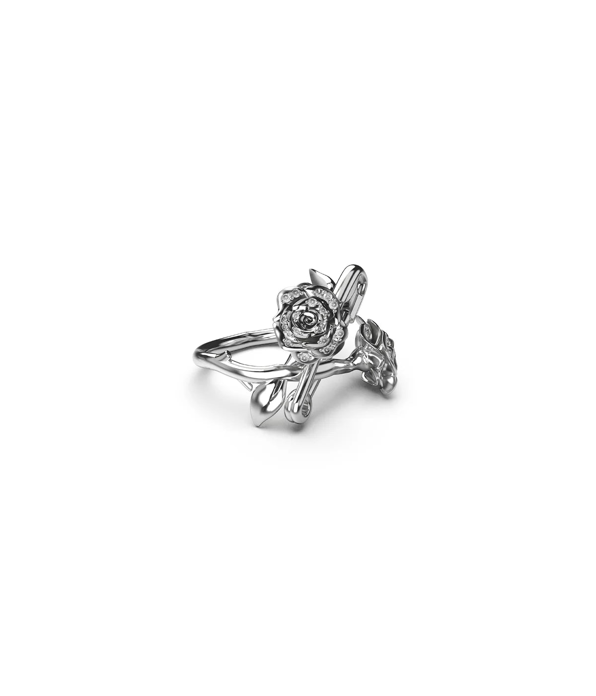 DUSTED ROSE PIN RING