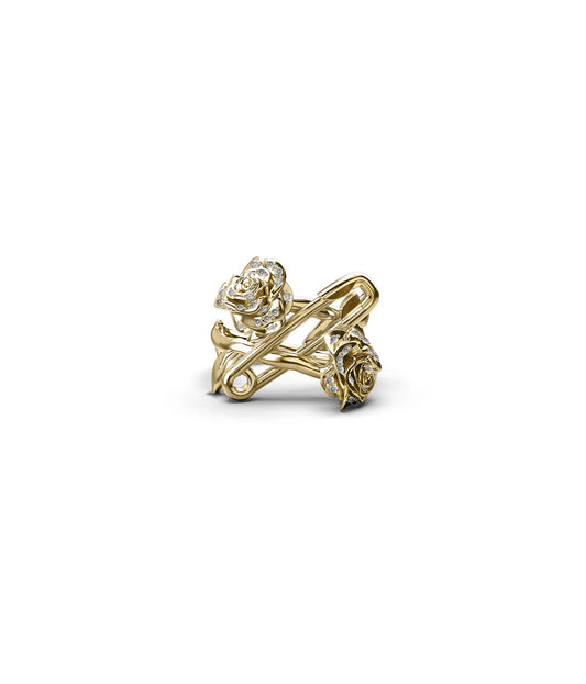 DUSTED ROSE PIN RING