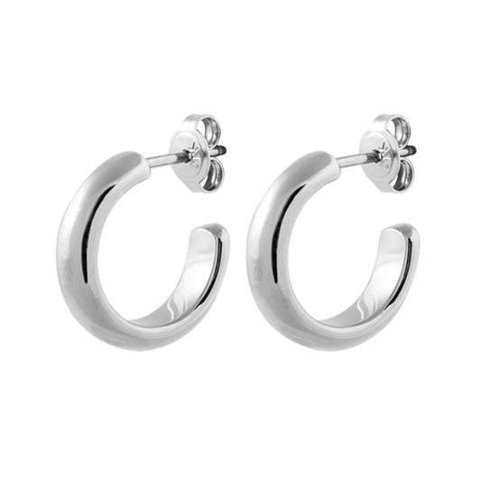 ELLEN SHINY SILVER EARRINGS