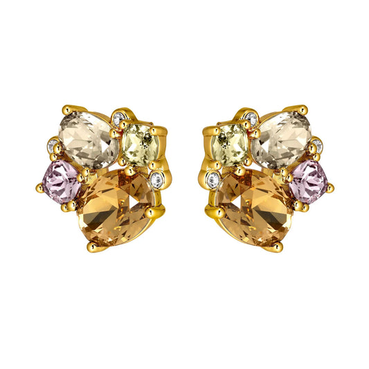 EMMA SHINY GOLD GOLDEN EARRINGS