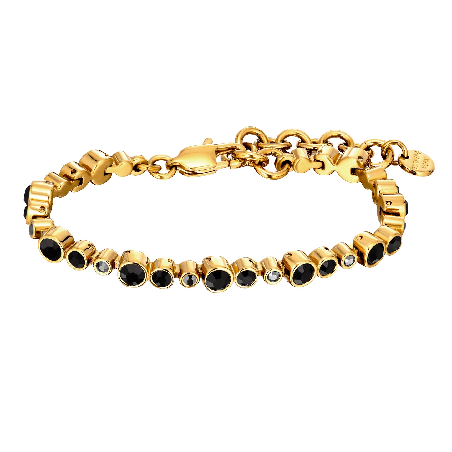 ESINA SHINY GOLD BLACK MIX BRACELET