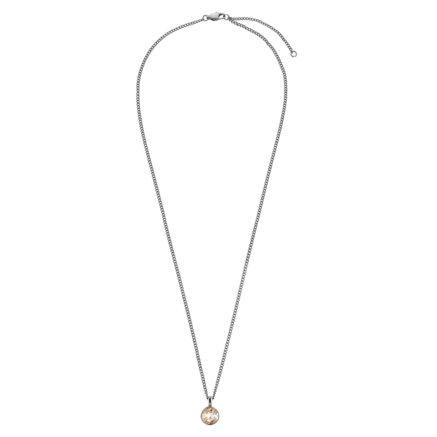 ETTE SHINY SILVER SAND NECKLACE