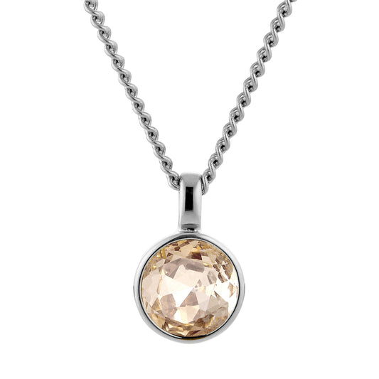 ETTE SHINY SILVER SAND NECKLACE