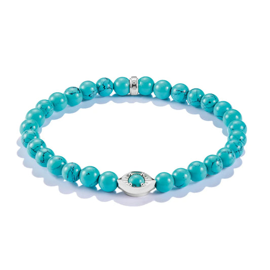 ELYNDRA TURQUOISE EYE BEAD BRACELET
