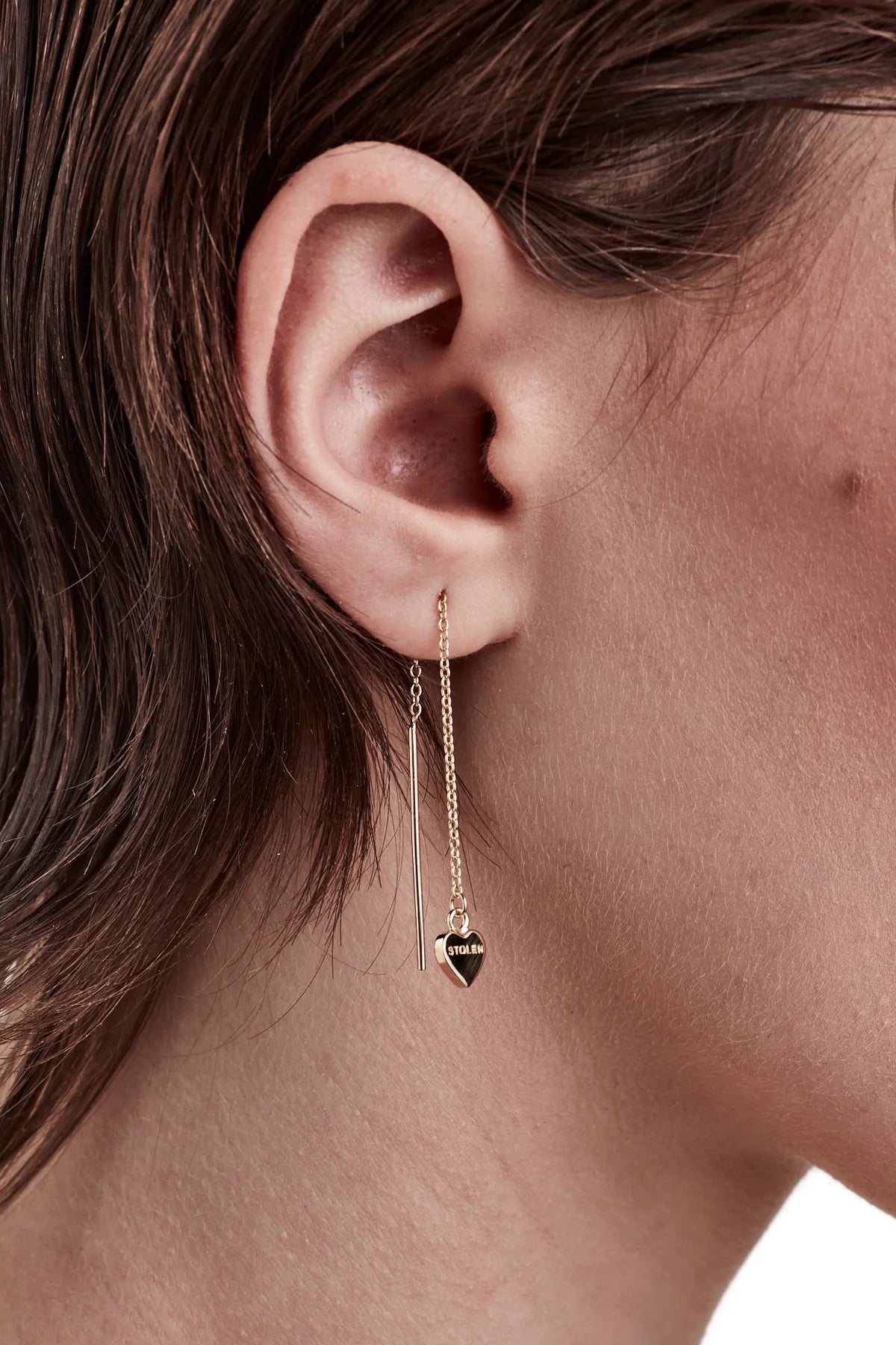 FALLING STOLEN HEART EARRINGS
