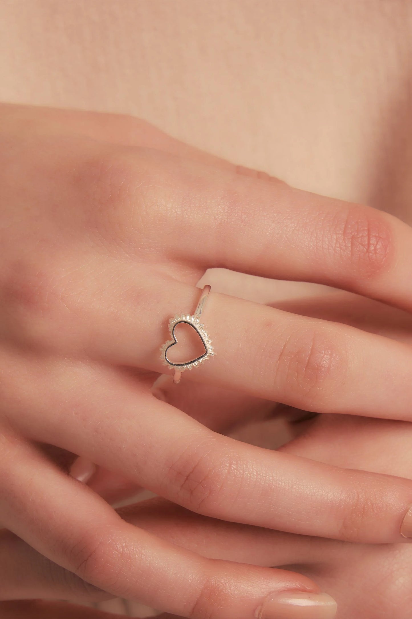 FLAMING HEART RING