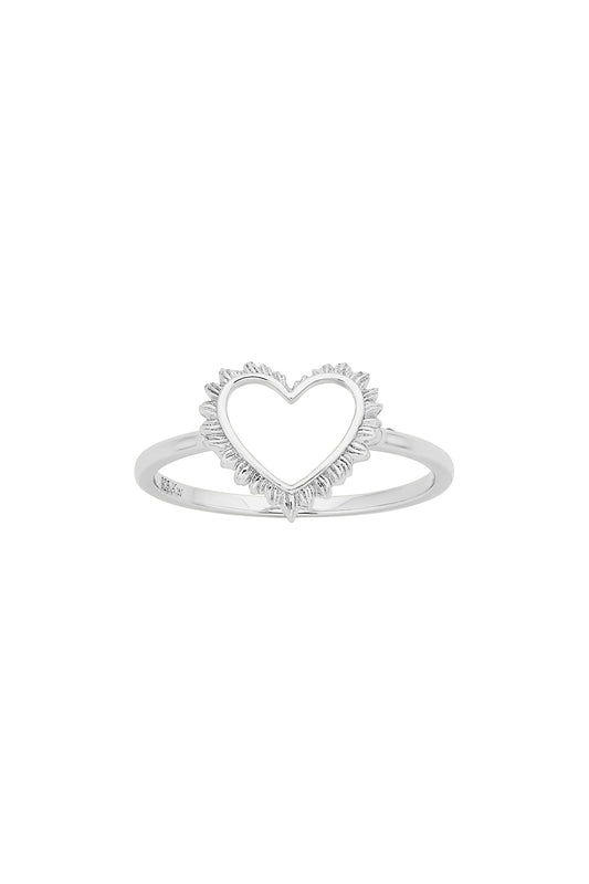 FLAMING HEART RING