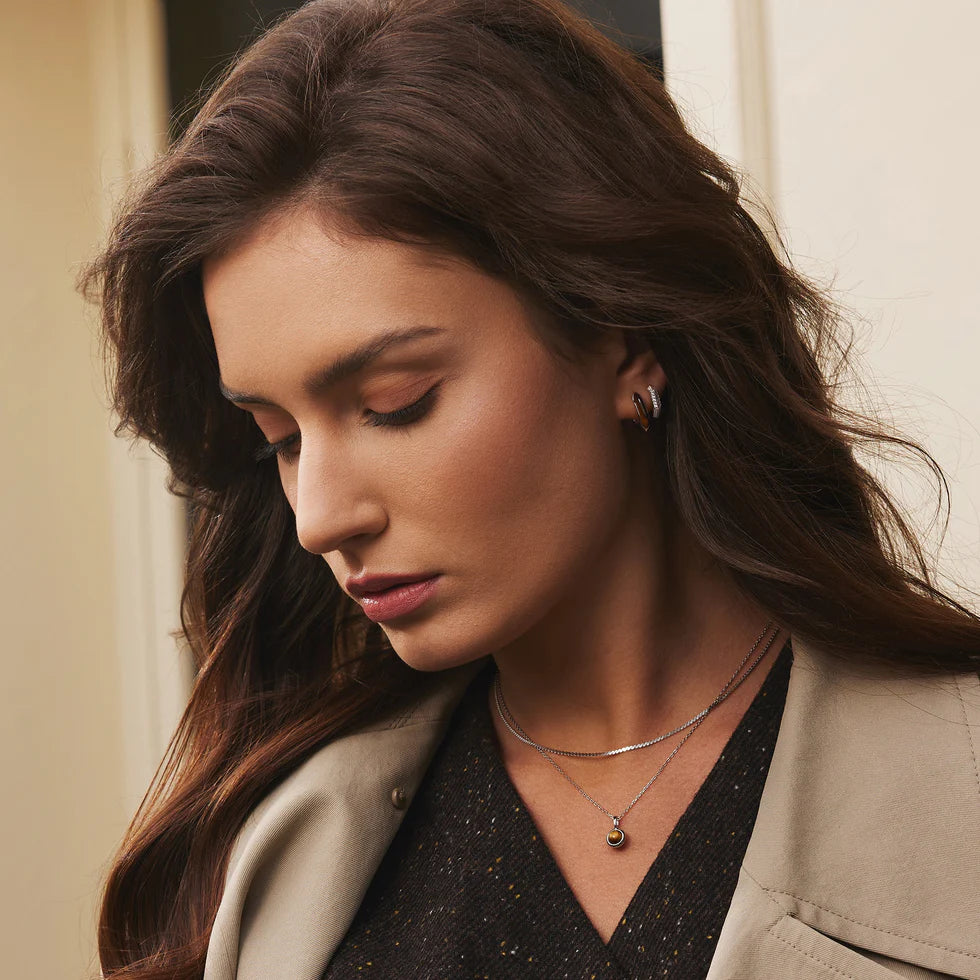 LADY FLAT LINK CHAIN NECKLACE