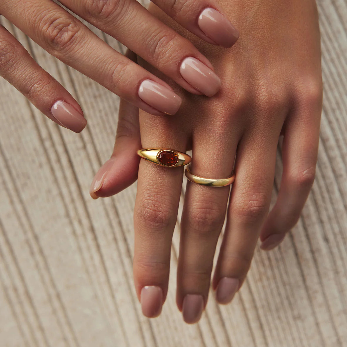 MELODIC SCULPTURAL GEMSTONE MAILLARD RING