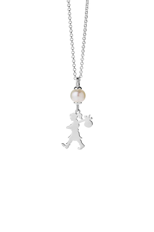 GIRL AND THE PEARL NECKLACE
