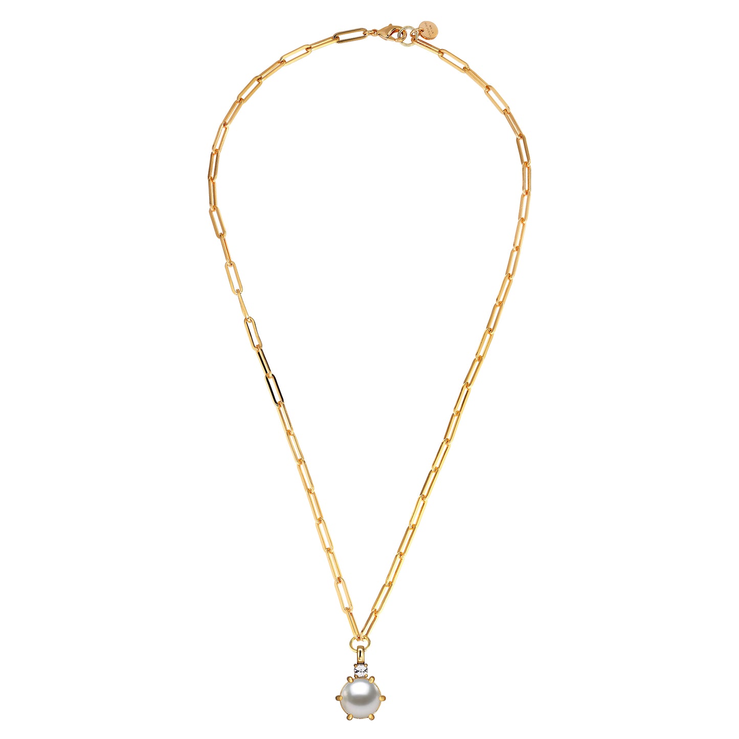 GLORY SHINY GOLD PEARL NECKLACE