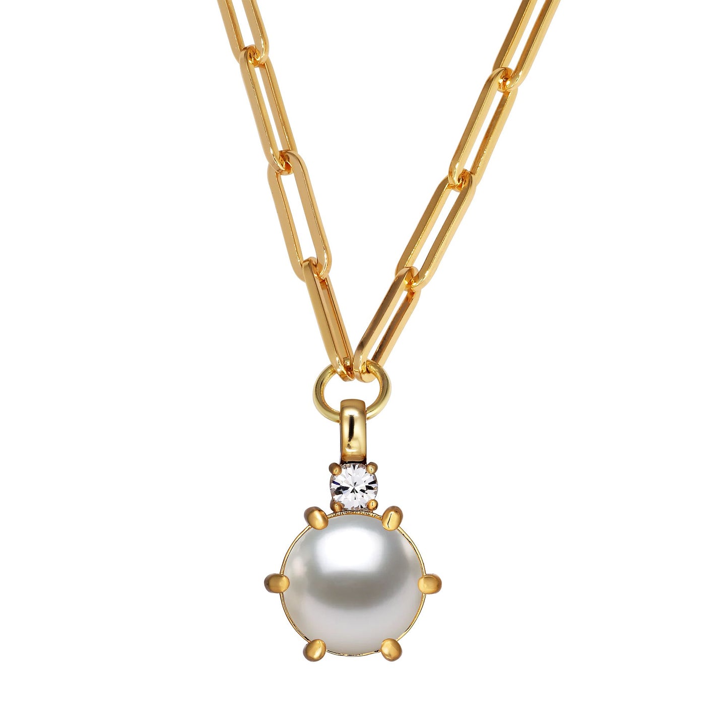GLORY SHINY GOLD PEARL NECKLACE