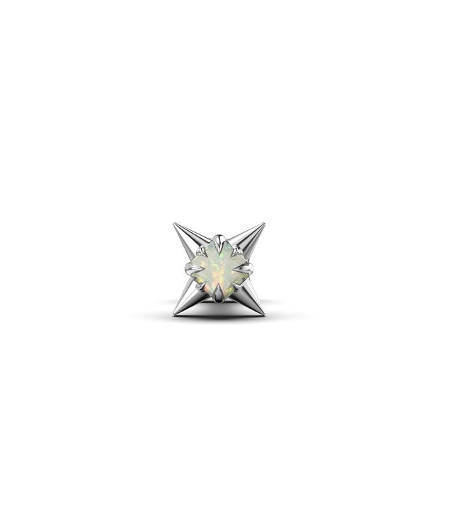 SINGLE GOTHIC STAR FLATBACK EARRING