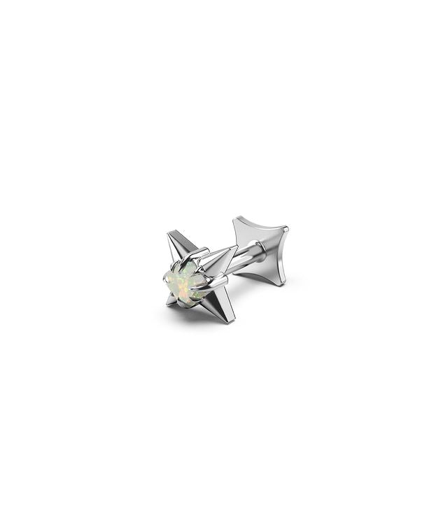 SINGLE GOTHIC STAR FLATBACK EARRING
