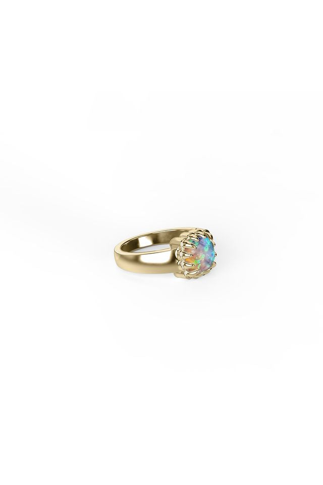 BABY CLAW RING OPAL