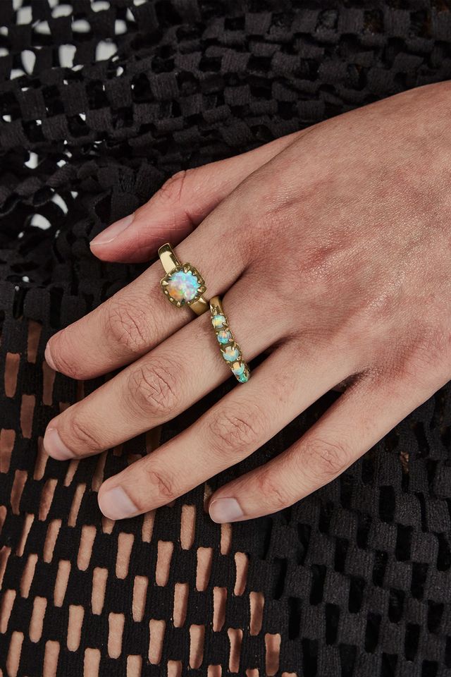 BABY CLAW RING OPAL