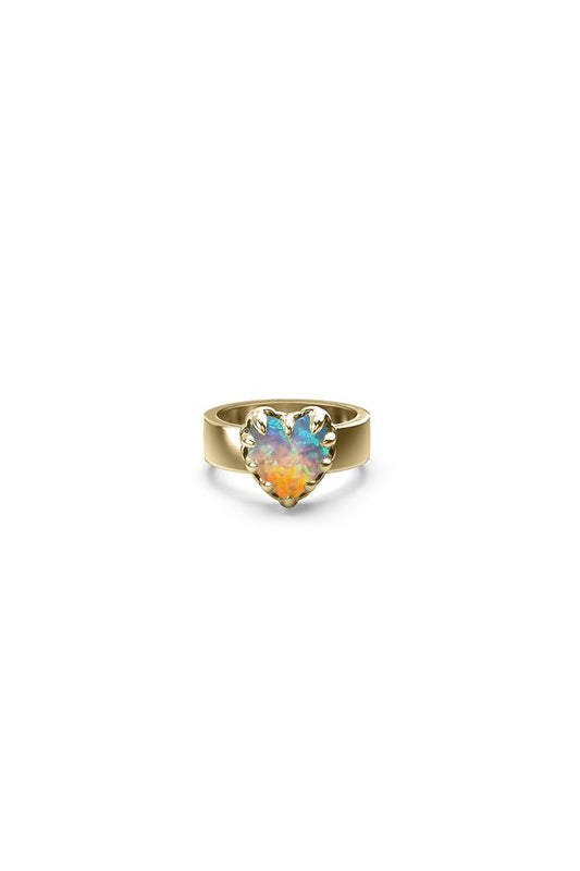 LOVE CLAW RING OPAL