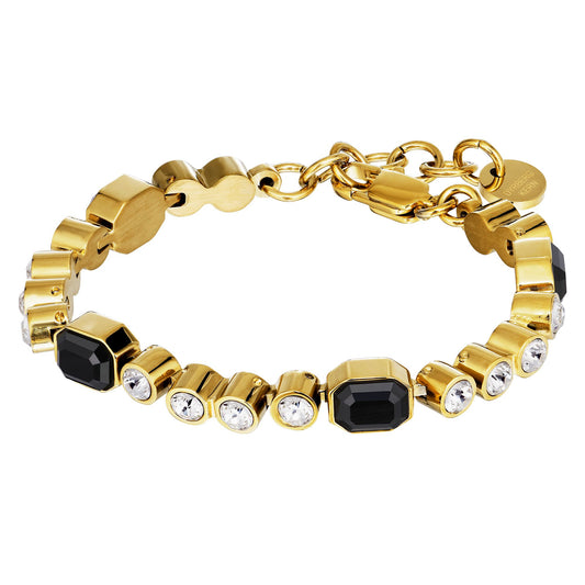 GRIVNA SHINY GOLD BLACK BRACELET