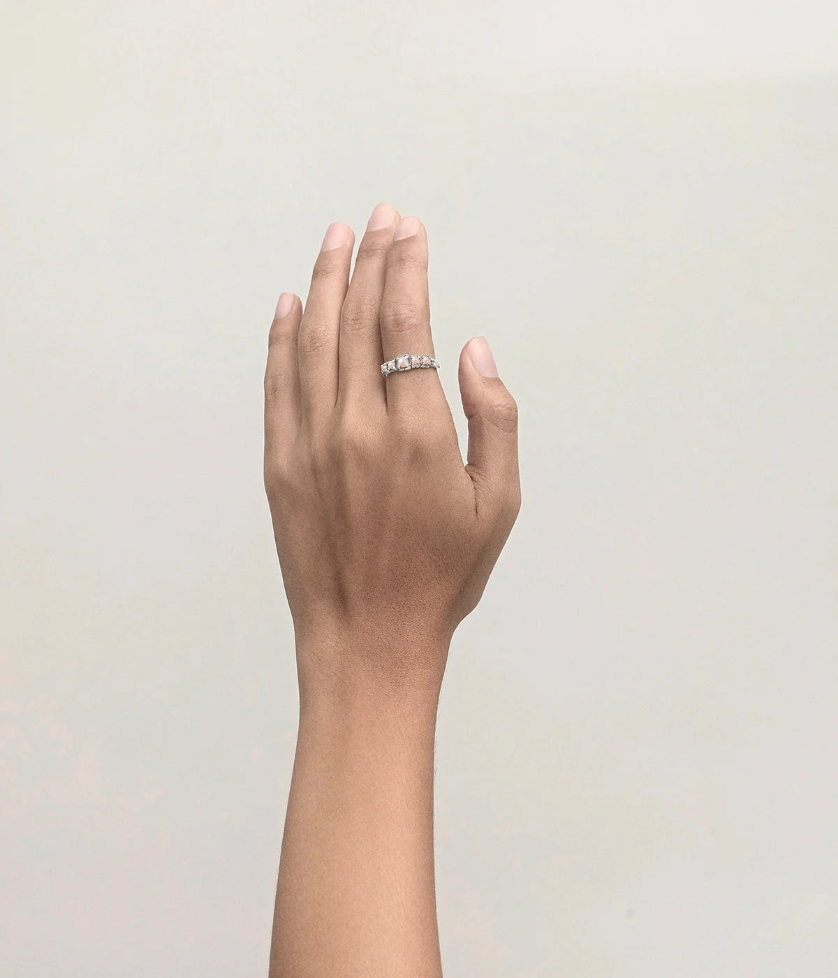 HALO CLUSTER RING PINK BELLO OPAL