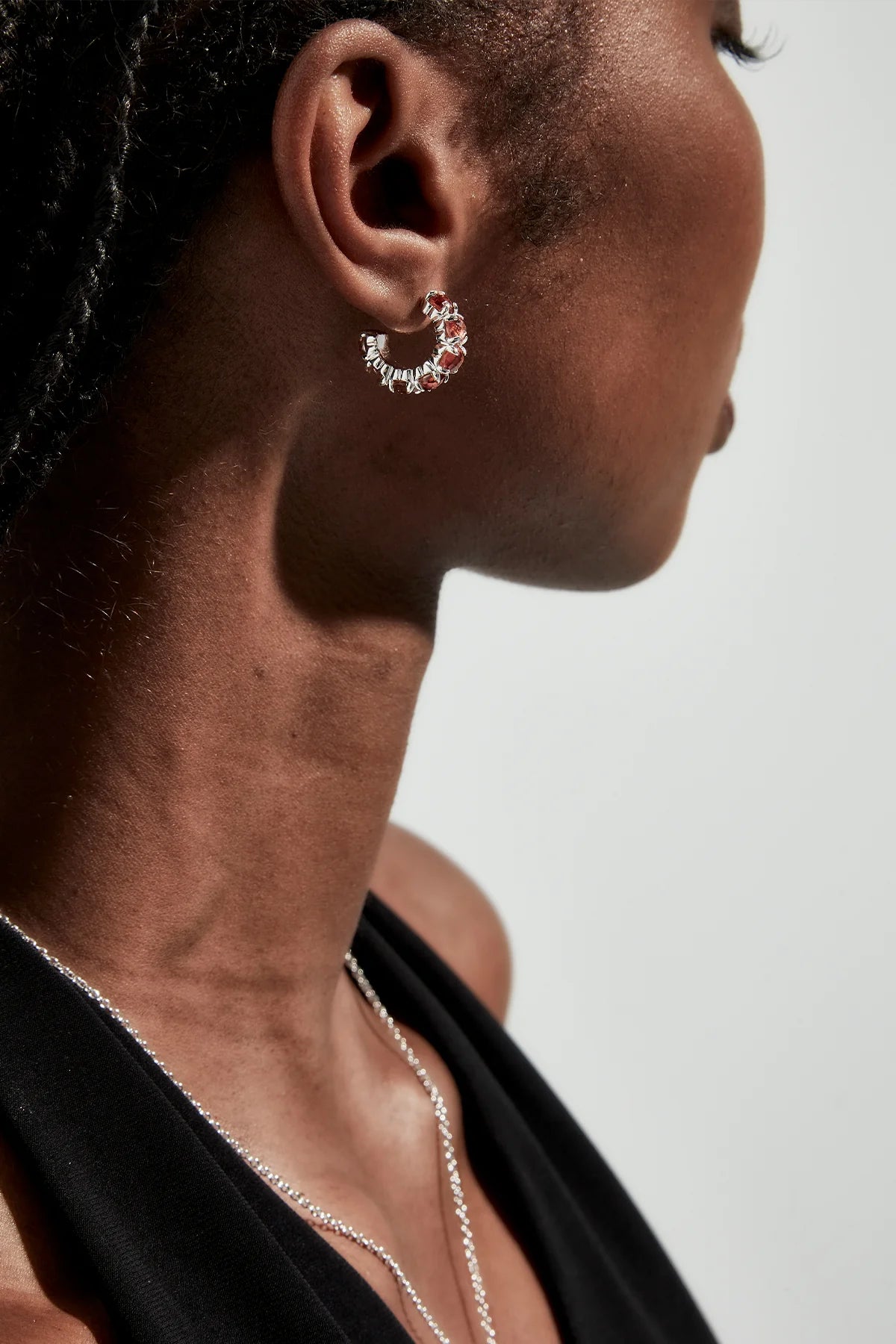 HALO CLUSTER EARRINGS CITRINE