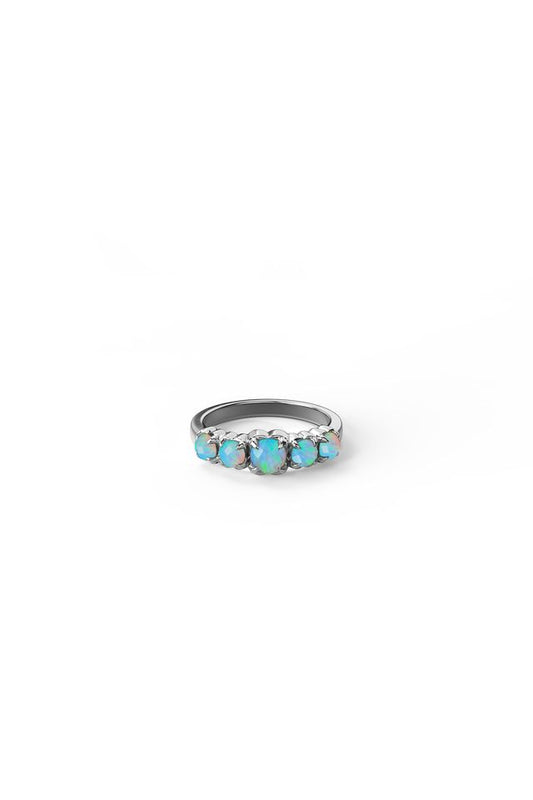 HALO CLUSTER RING OPAL
