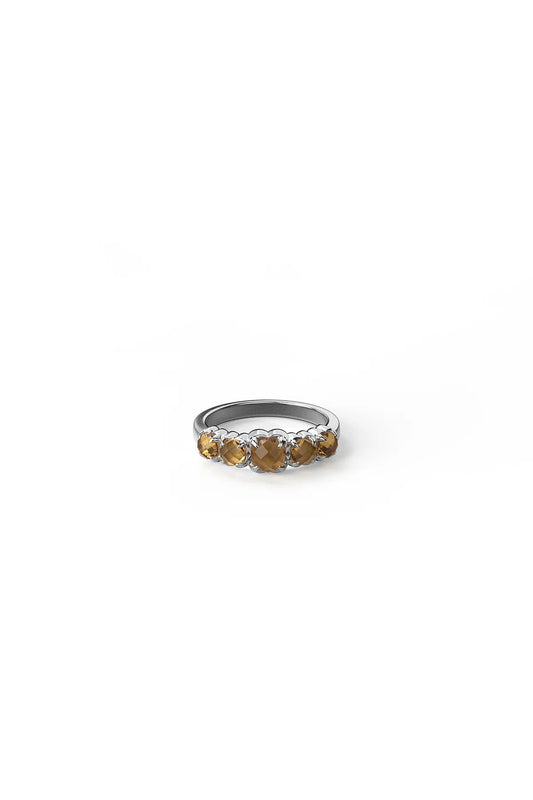HALO CLUSTER RING CITRINE