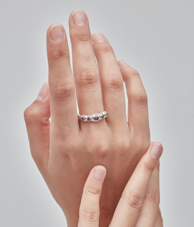 HALO CLUSTER RING MYSTIC QUARTZ