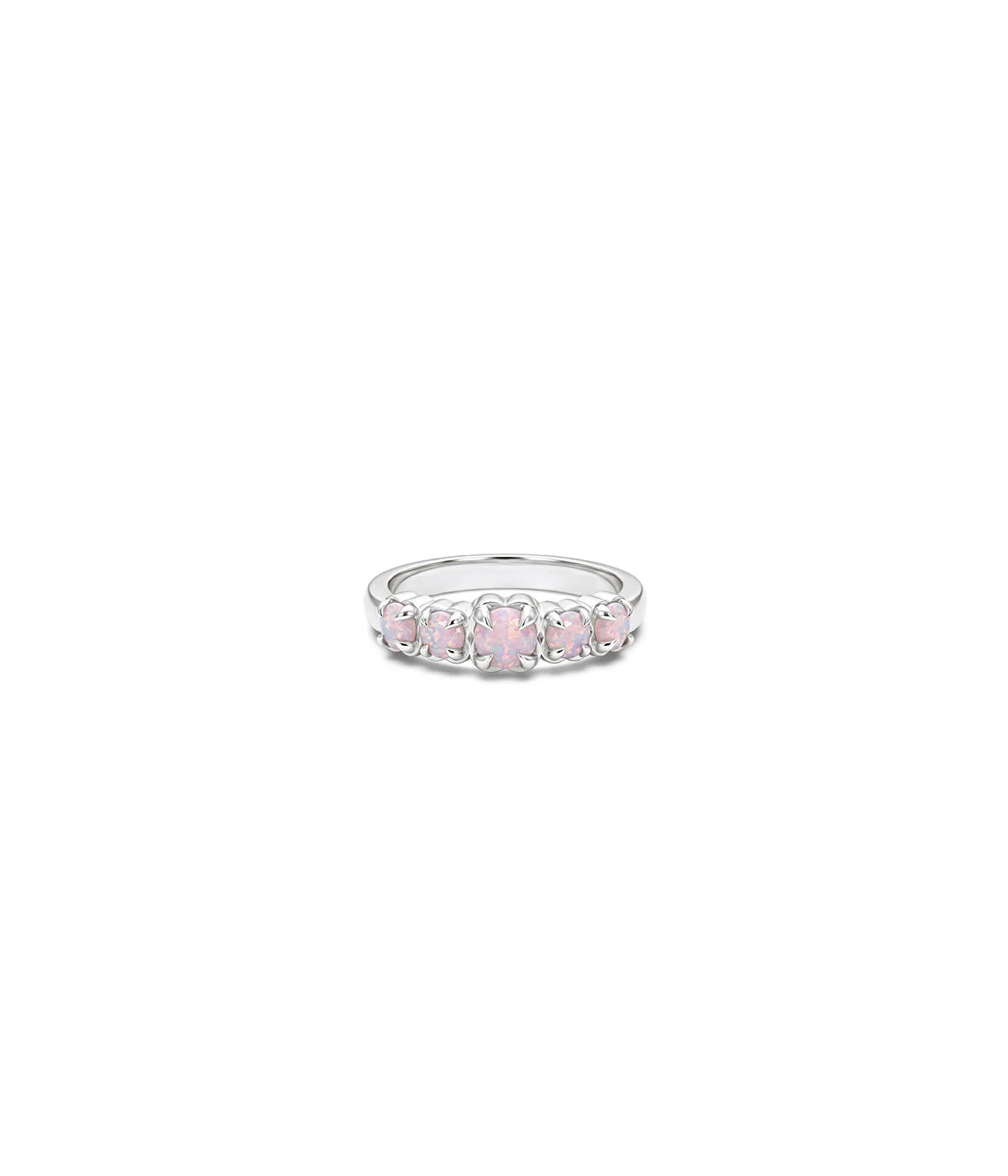 HALO CLUSTER RING PINK BELLO OPAL