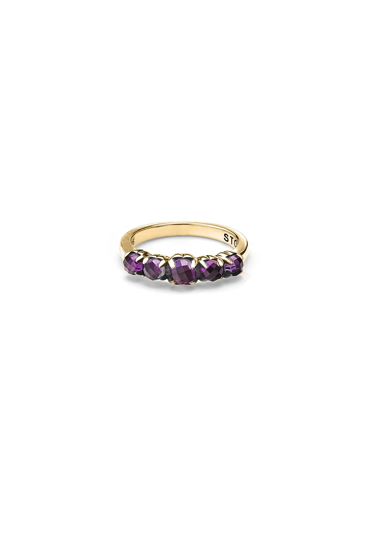 HALO CLUSTER RING AMETHYST