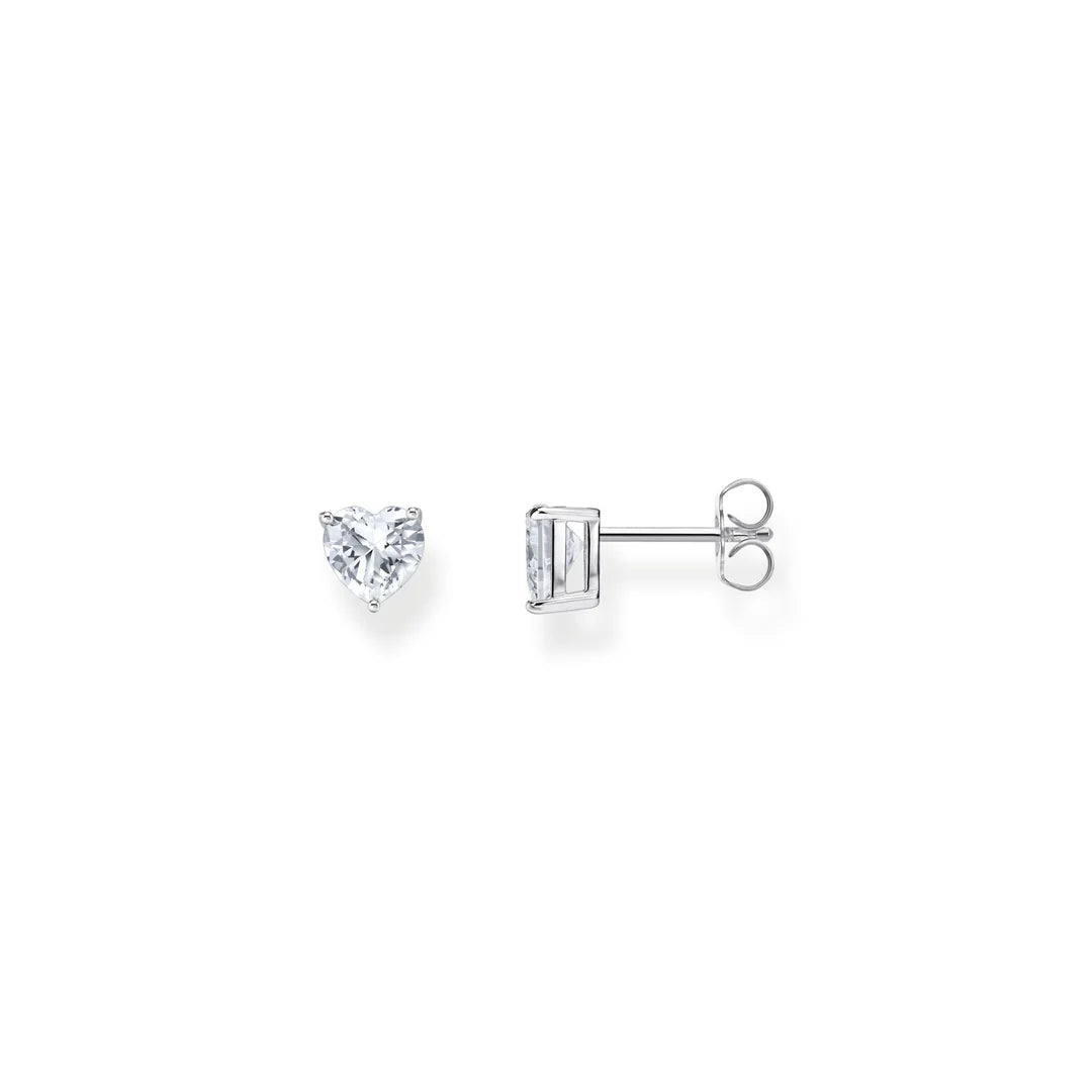 HEART-SHAPED STUD EARRINGS