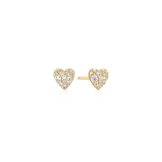 STAR HEART STUD EARRINGS