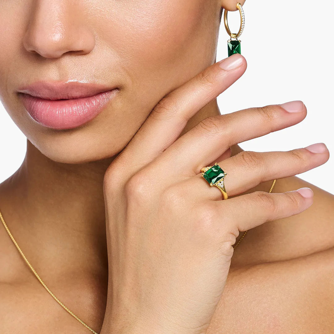 HERITAGE GREEN COCKTAIL RING