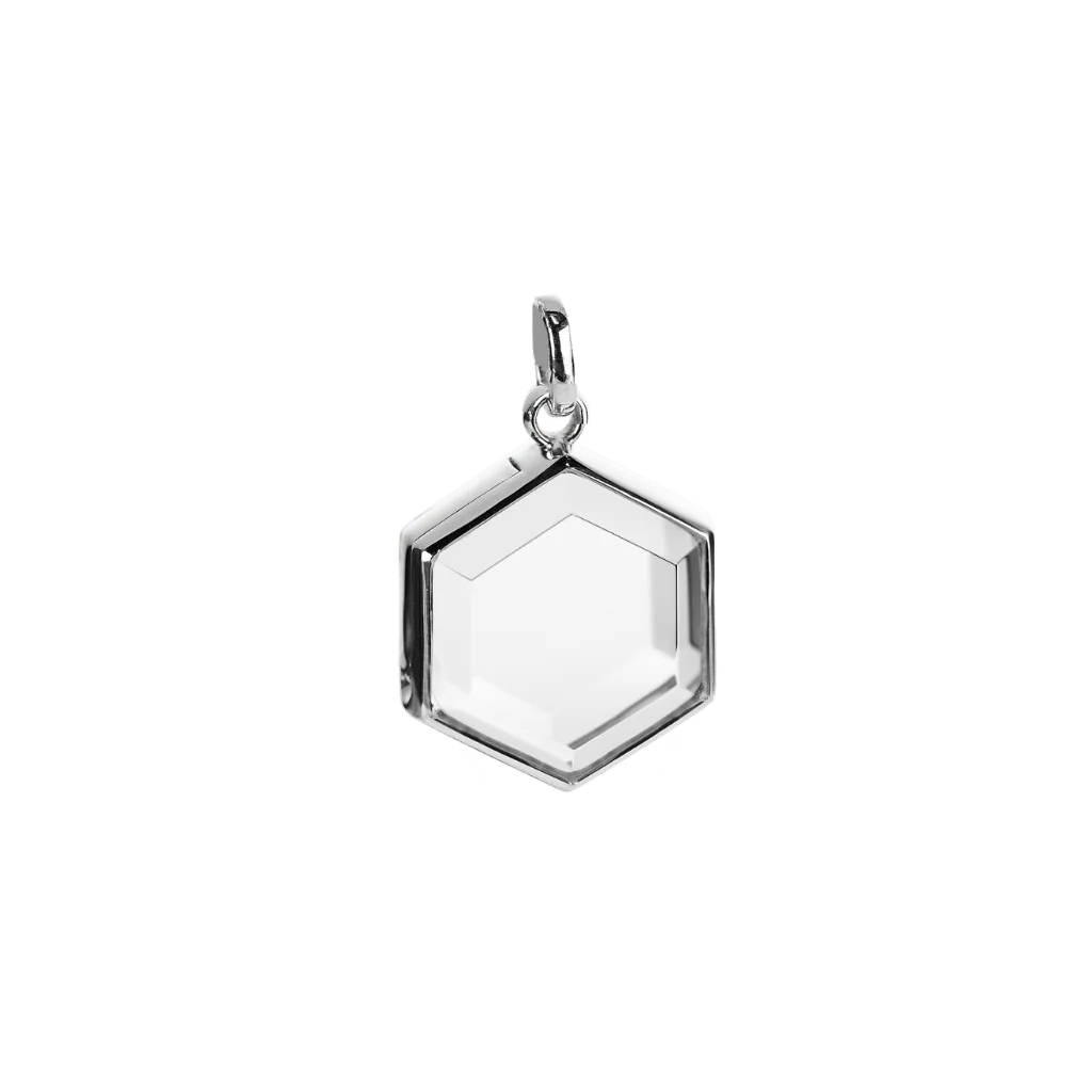 MEDIUM HEXAGON STOW LOCKET