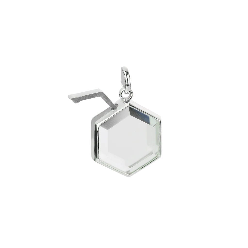 MEDIUM HEXAGON STOW LOCKET