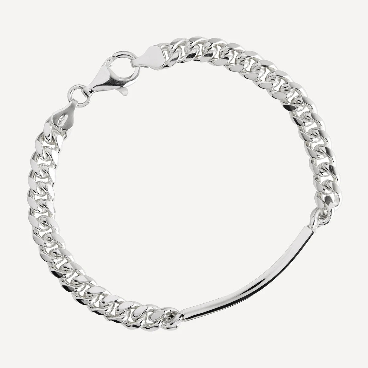 CUBAN MEN'S ID CHAIN BRACELET