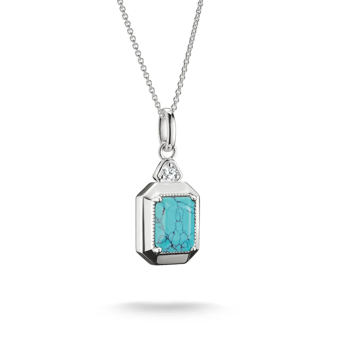 ELYNDRA IMITATION TURQUOISE PENDANT