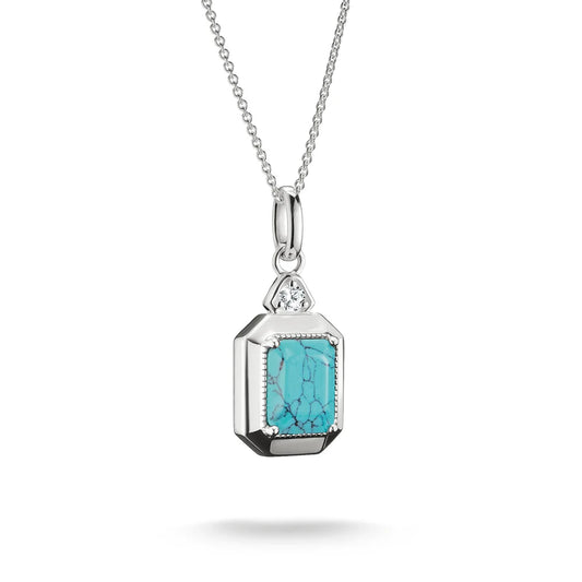 ELYNDRA IMITATION TURQUOISE PENDANT