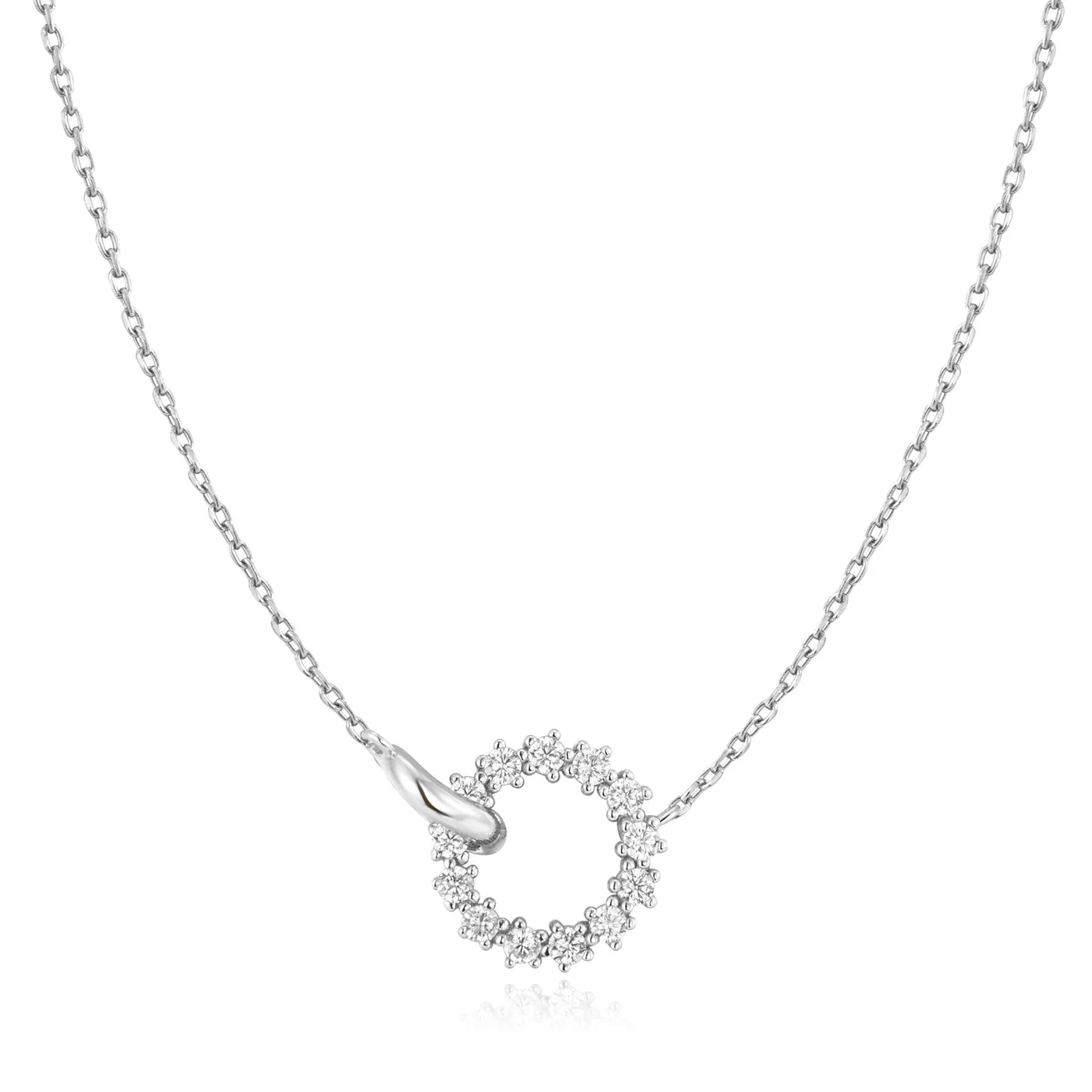 TWINKLE INTERLINKED CIRCLES NECKLACE