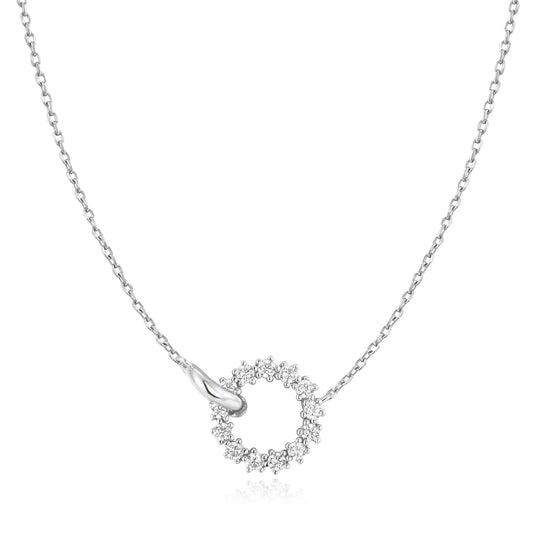 TWINKLE INTERLINKED CIRCLES NECKLACE