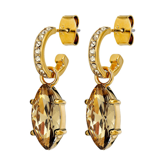 JUNIPE SHINY GOLDEN EARRINGS