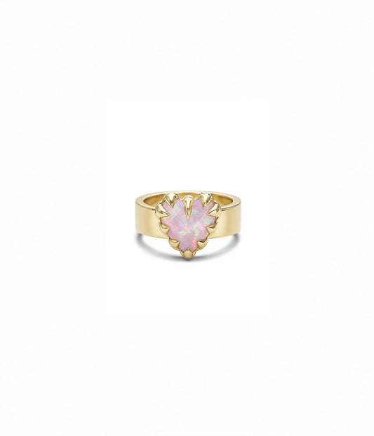 LOVE CLAW RING PINK BELLO OPAL