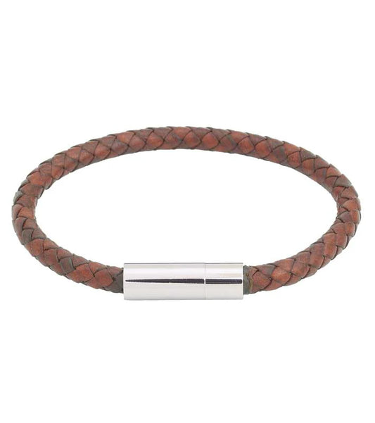 FRANKY LEATHER BRACELET BROWN