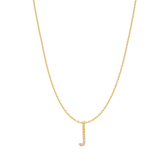 STAR LETTER 'J' NECKLACE