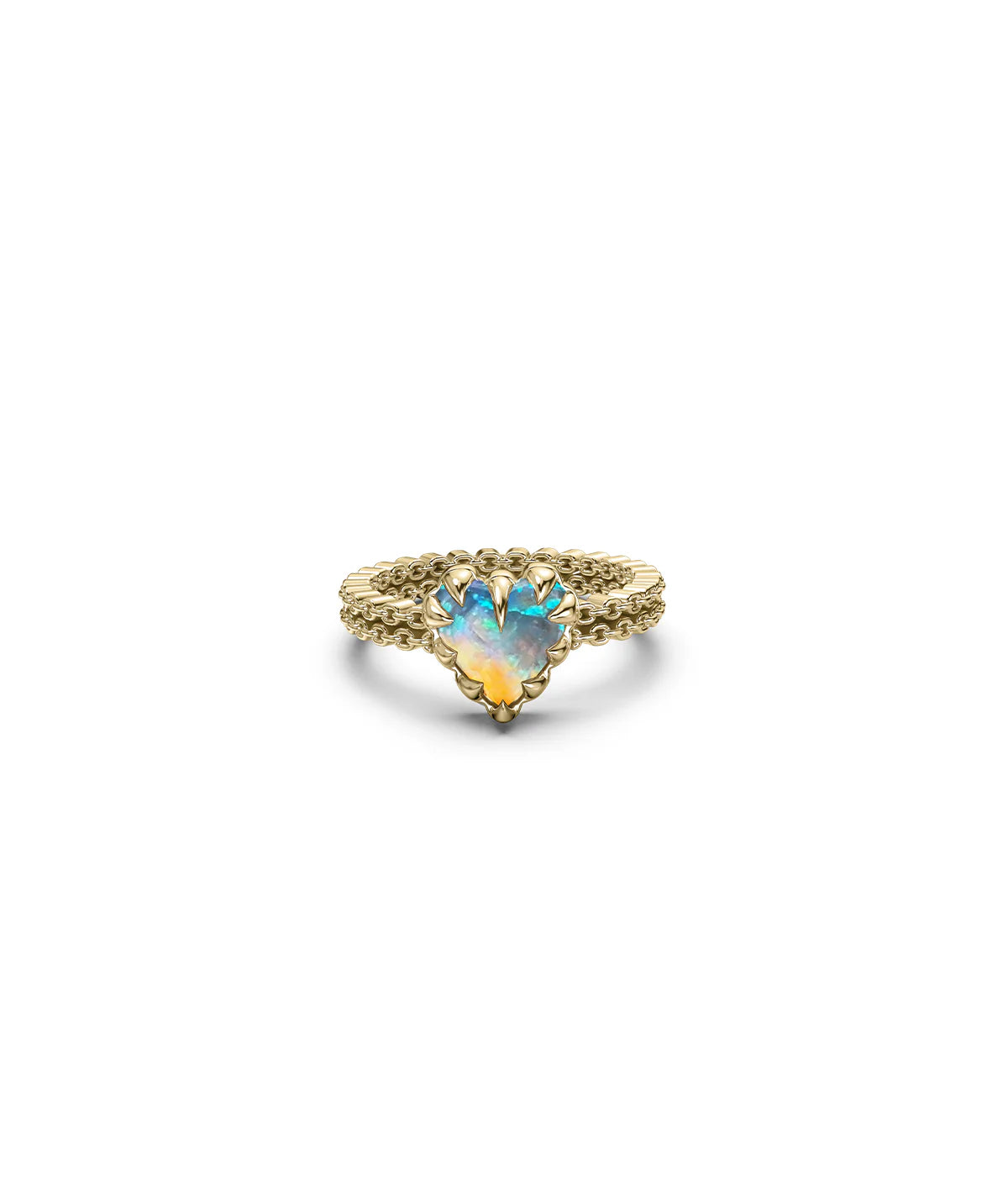 MINI LOVE CLAW RING BELLO OPAL